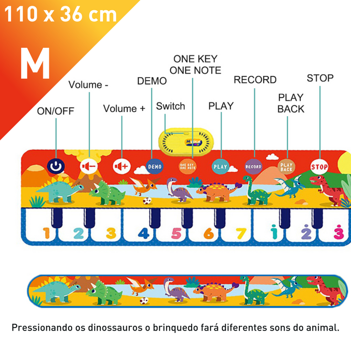 Tapete Piano - Brinquedo Musical Educativo Infantil