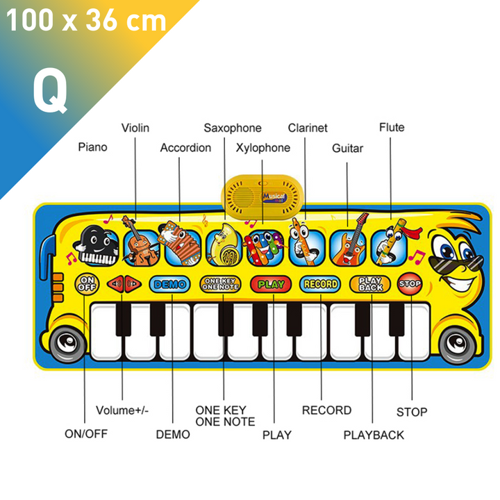 Tapete Piano - Brinquedo Musical Educativo Infantil