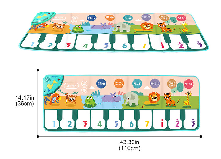 Tapete Piano - Brinquedo Musical Educativo Infantil