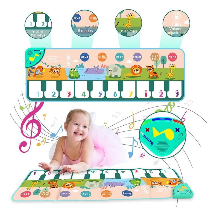 Tapete Piano - Brinquedo Musical Educativo Infantil